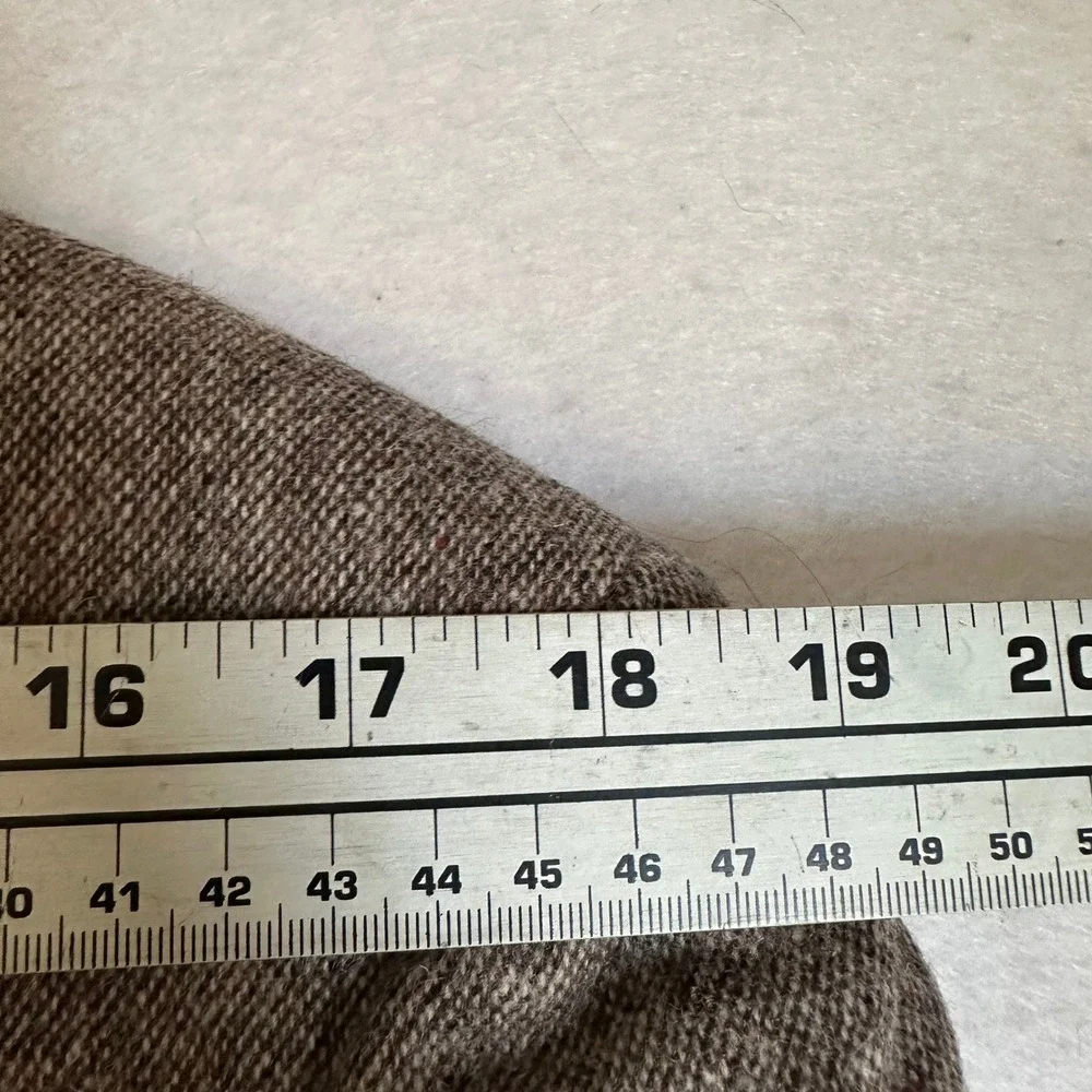 Lands End Vintage Brown Tweed Wool Blazer Sport Coat Made in USA Mens